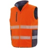 Reversible soft padded safety gilet