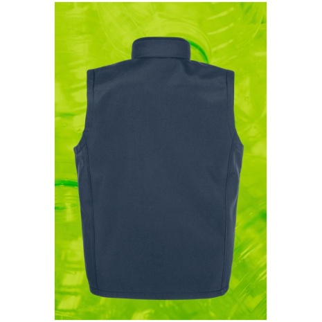 Gerecycleerde heren softshell-bodywarmer