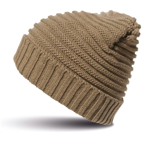 Braided knit hat