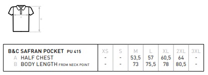 B&C-Maattabel-SAFRAN-POCKET-PU-415