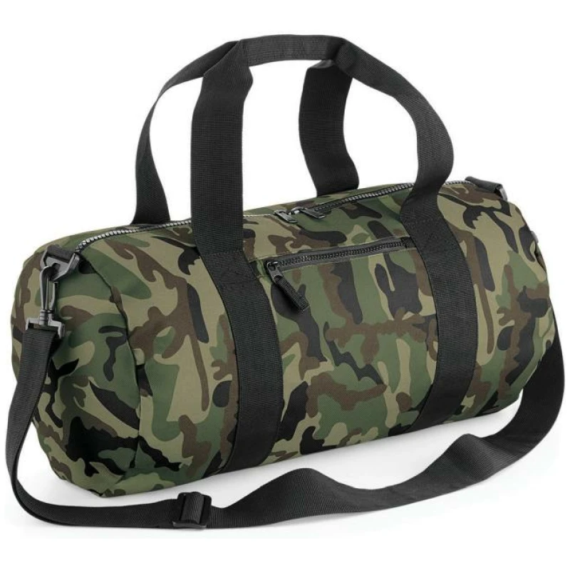 Camo Barrel Bag