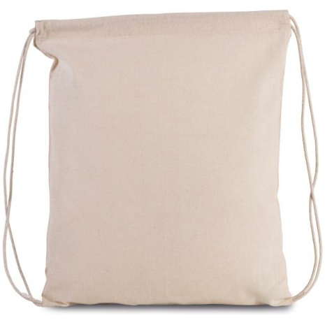 Rugzakje van biokatoen met koordjes