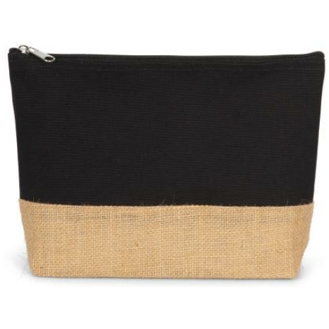 Zakje van katoencanvas en jute