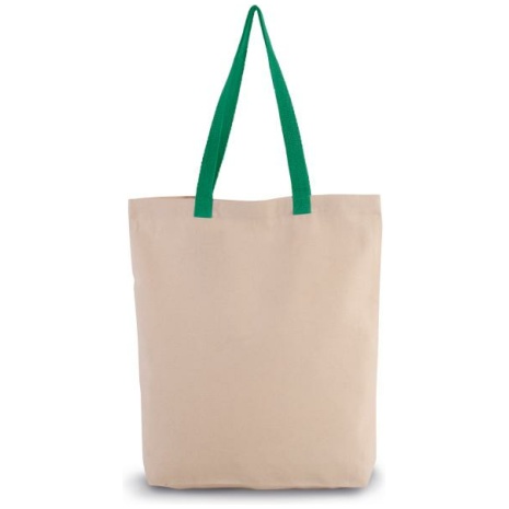 Shopper met plooi en contrasterend hengsel