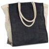 Shopper met plooi van mesh