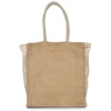 Shopper met plooi van mesh