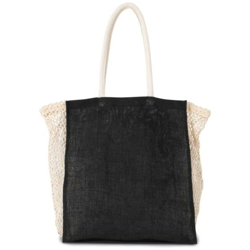 Shopper met plooi van mesh