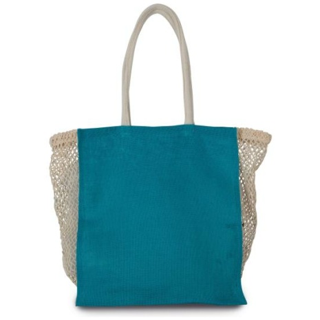 Shopper met plooi van mesh