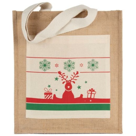 Shopper met kerstmotieven