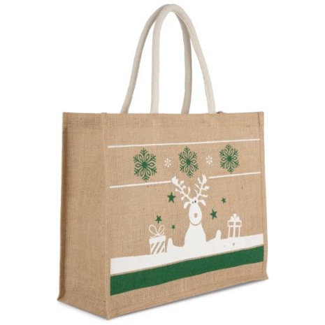 Shopper met kerstmotieven