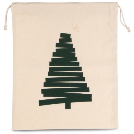 Katoenen koordjestas met dennenmotief