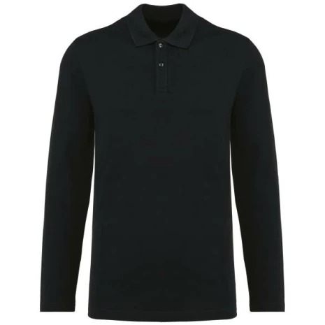 Supima® herenpolo lange mouwen