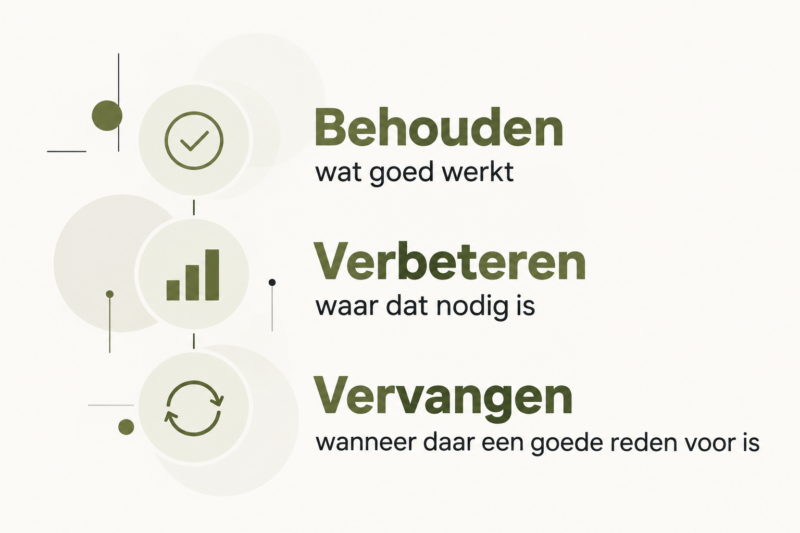 Online Verbeteren Begint Met De Juiste Keuzes Geen standaardoplossing maar een passende volgende stap